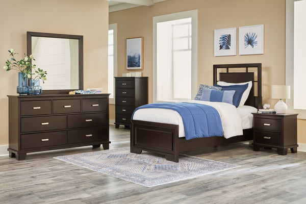 Covetown panel bedroom set at Savon Furniture Gallery, Visalia CA