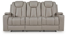 Elevate Edges - Reclining Sofa With Drop Down Table - Coin