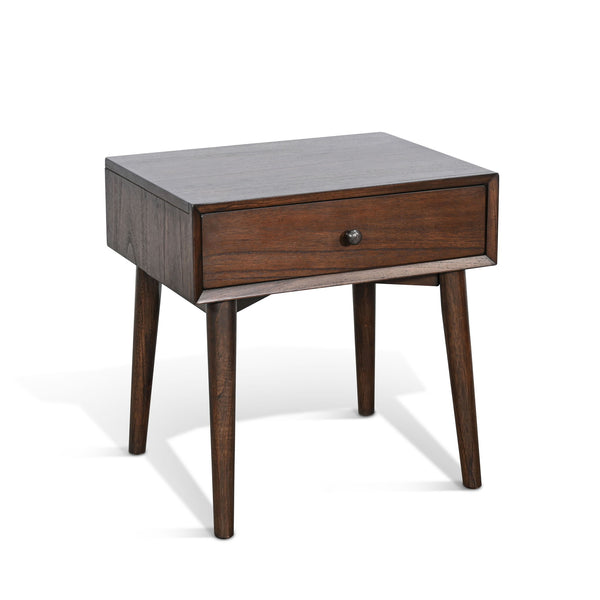American Modern Walnut Nightstand Walnut