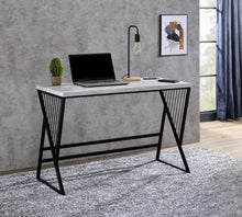 Collick - Writing Desk - Weathered Gray & Black Finish
