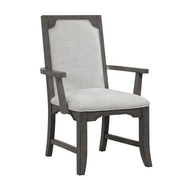 Lisbon - Dining Arm Chair (Set of 2) - Gray