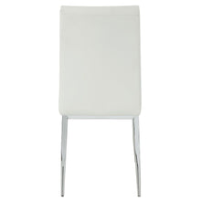 Kamaile - Side Chair (Set of 2) - Beige Synthetic Leather & Chrome