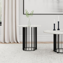 Haven - Round Genuine White Marble Top Table