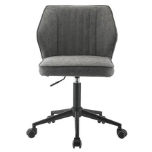Pakuna - Office Chair - Vintage Gray Synthetic Leather & Black