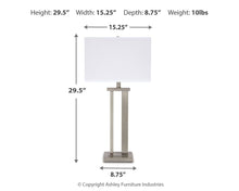 Aniela - Metal Table Lamp Set