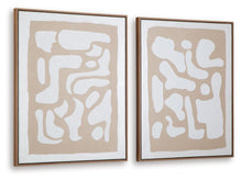 Waldett - Beige / White - Wall Art Set (Set of 2)