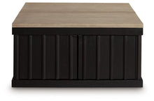 Rylandyn - Lift Top Cocktail Table - Black / Light Brown