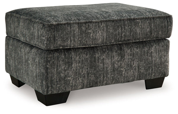 Lonoke Ottoman Gunmetal