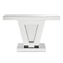Nysa - 32"H Console Table - Mirrored & Faux Crystals