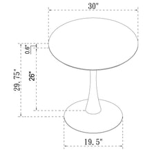 Arkell - Round Faux Marble Top Dining Table