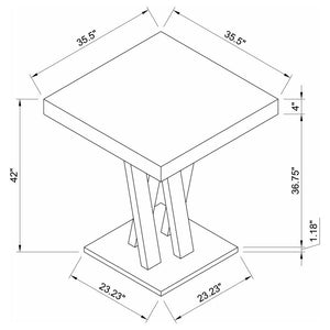 Freda - Square Height Dining Table