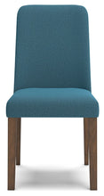 Lyncott - Blue / Brown - Dining Uph Side Chair (Set of 2)