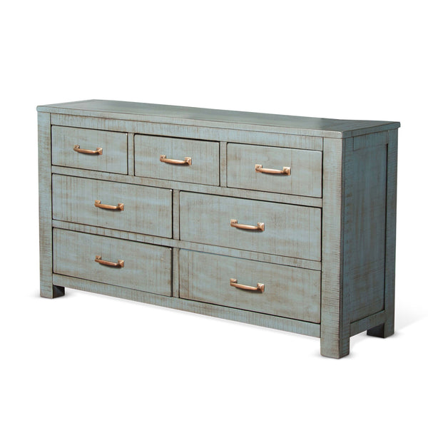 Flex Life Ranch House Rustic 7-Drawer Dresser Little Boy Blue