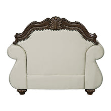 Pierce - Chair With Pillow - Beige Fabric & Cherry