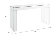 Dominic - Writing Desk - Mirrored