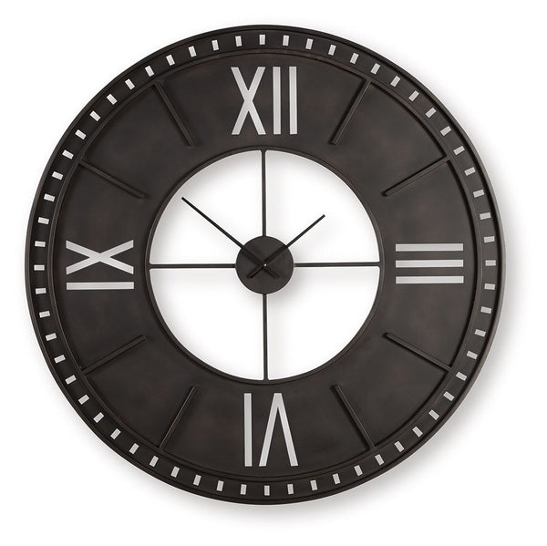 Lytle Wall Clock Antique Brown