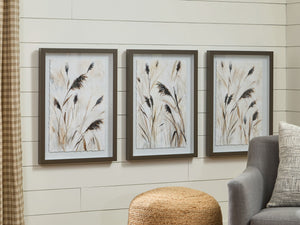 Honslow - Brown / Black / White - Wall Art Set (Set of 3)