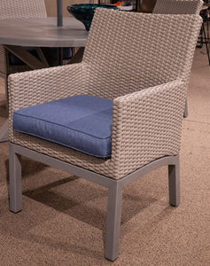 Half Moon Beach - Blue / Gray - Arm Chair With Cushion (Set of 2)