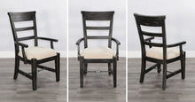 Marina - Wood Arm Dining Chair (Set of 2) - Black Sand