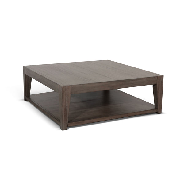 Doe Valley Mahogany Wood Coffee Table With Casters