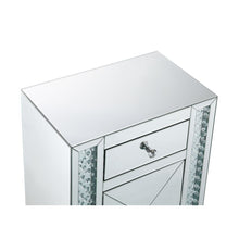 Maisha - Accent Table - Mirrored & Faux Crystals
