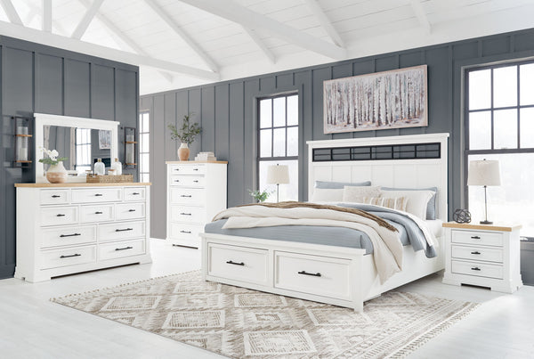 Ashbryn panel storage bedroom set at Savon Furniture Gallery, Visalia CA