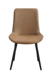 Abiram - Side Chair (Set of 2) - Brown PU