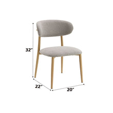 Kacey - Side Chair (Set of 2) - Gray Boucle & Natural