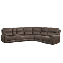 Gaia - 6 Piece P2 Power Sectional - Brown