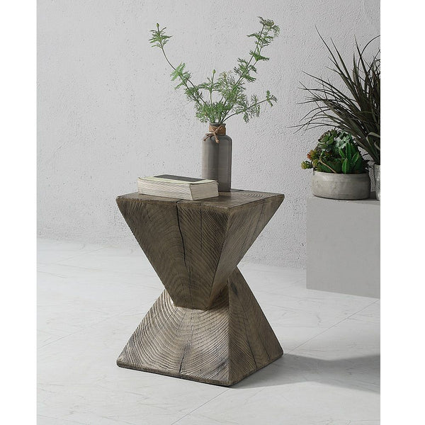 Zahi Accent Table Weathered Oak