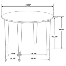 Aldis - Round Marble Top Coffee Table - White And Natural