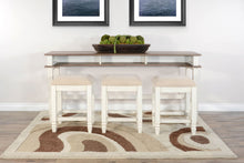 Console Table With Usb Power Plug - White / Light Brown
