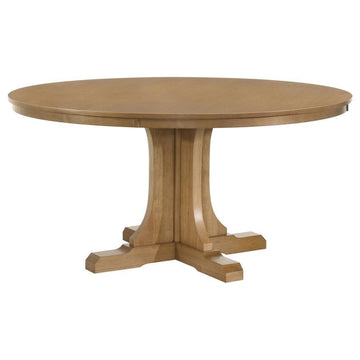 Hartville - 60" Round Dining Table - Natural Light Brown