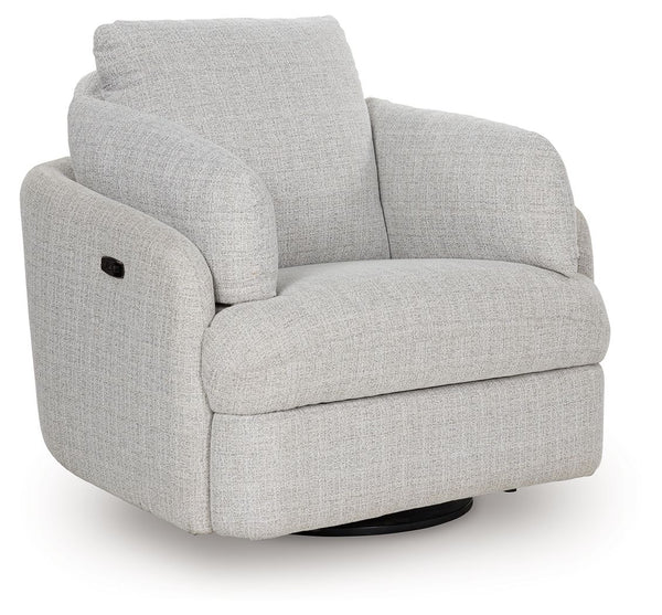 Alainmont Next-Gen Nuvella Swivel Power Recliner Stone