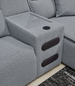 ModMax II - Salt And Pepper - Reclining Sectional