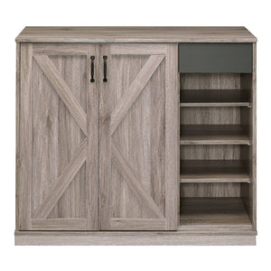 Toski - Shoe Cabinet - Rustic Gray Oak