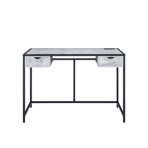 Wearn - Writing Desk - Weathered Gray & Black Finish