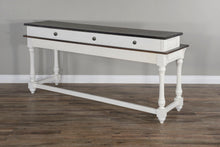 Carriage House - Console Table - Cottage White / Europen Dark