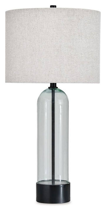 Kerrbrook - Glass Table Lamp - Clear / Black