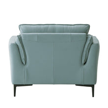 Mesut - Chair - Sage Green Top Grain Leather & Black