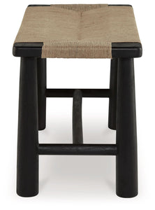 Acerman - Black / Natural - Accent Bench