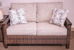 Monterey Point - Dark Brown - Loveseat With Cushion