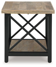 Bristenfort - Brown / Black - Rectangular End Table