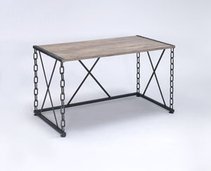 Jodie - Console Table (Same 92248) - Rustic Oak & Antique Black