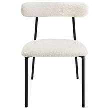 Anzio - Boucle Upholstered Dining Side Chair (Set of 2) - White