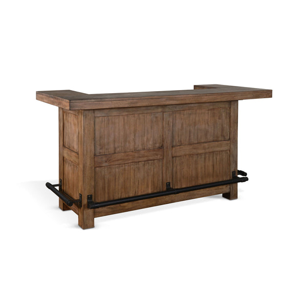 Doe Valley Traditional Wood Home Bar Buckskin