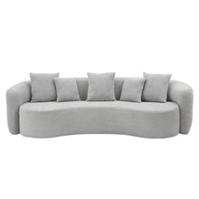 Barasa - Oversize Sofa With 5 Pillows - Gray