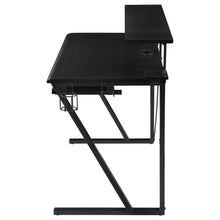 Wedalia - Computer Gaming Desk With Utility Hook - Black