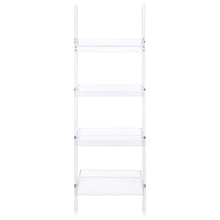 Amaturo - 4-Shelf Acrylic Ladder Bookshelf - Clear