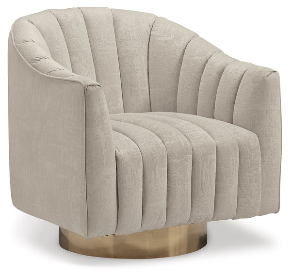 Penzlin Swivel Accent Chair Pearl